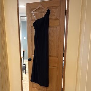 Lulu's Chic Black One-Shoulder Dress